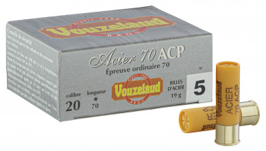 Photo ML3350-01 Cartouches Vouzelaud Acier 70 ACP Hautes Performances - Cal. 20/70