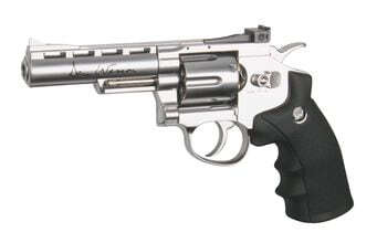 Replica airsoft revolver Dan Wesson silver 4'' CO2