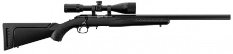 Photo RU100-02 Ruger American Rimfire Bolt Action Rifle Caliber .22LR 22'' 1/2''-28 + Scope 3-9x40