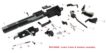 Original spare parts for HX serie lower frame & ...