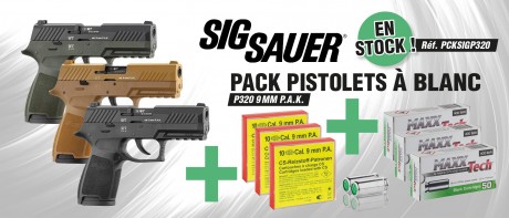 SIG SAUER P320 9mm PAK blank gun pack