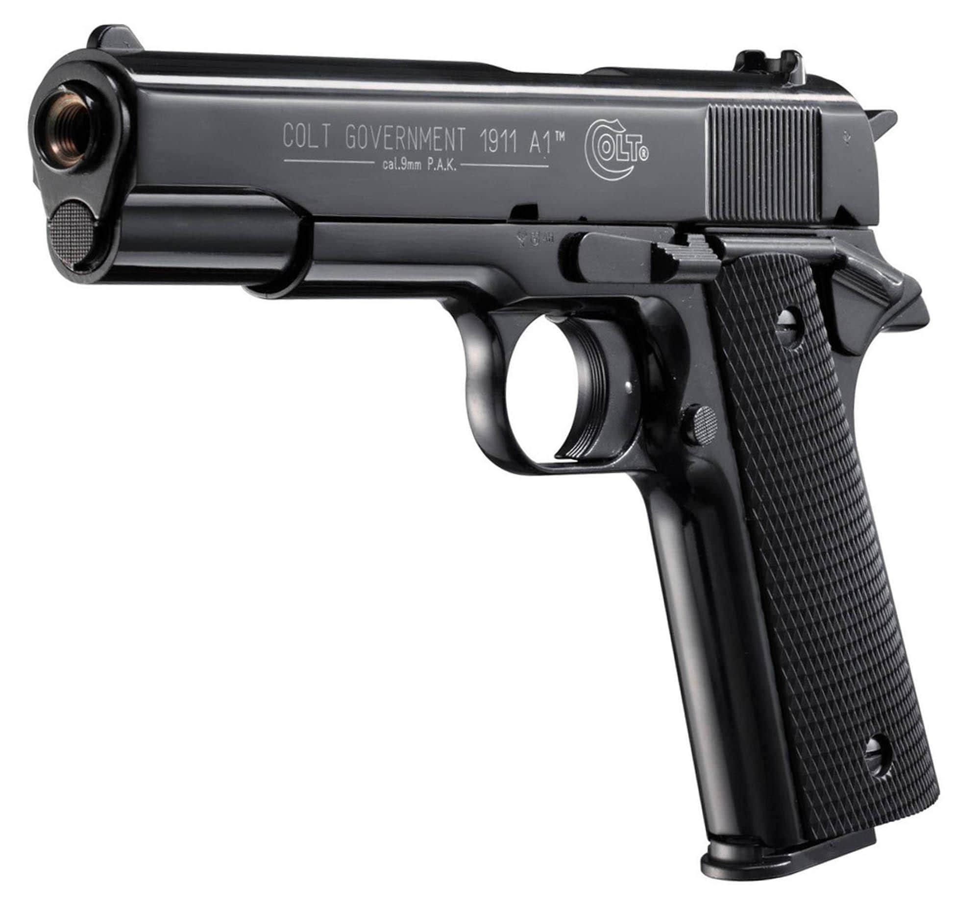 Pistolet 9 mm à blanc Colt Government 1911 A1 bronzé