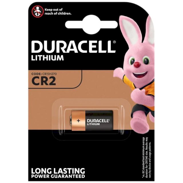 Pile Lithium CR2 3 volts Duracell