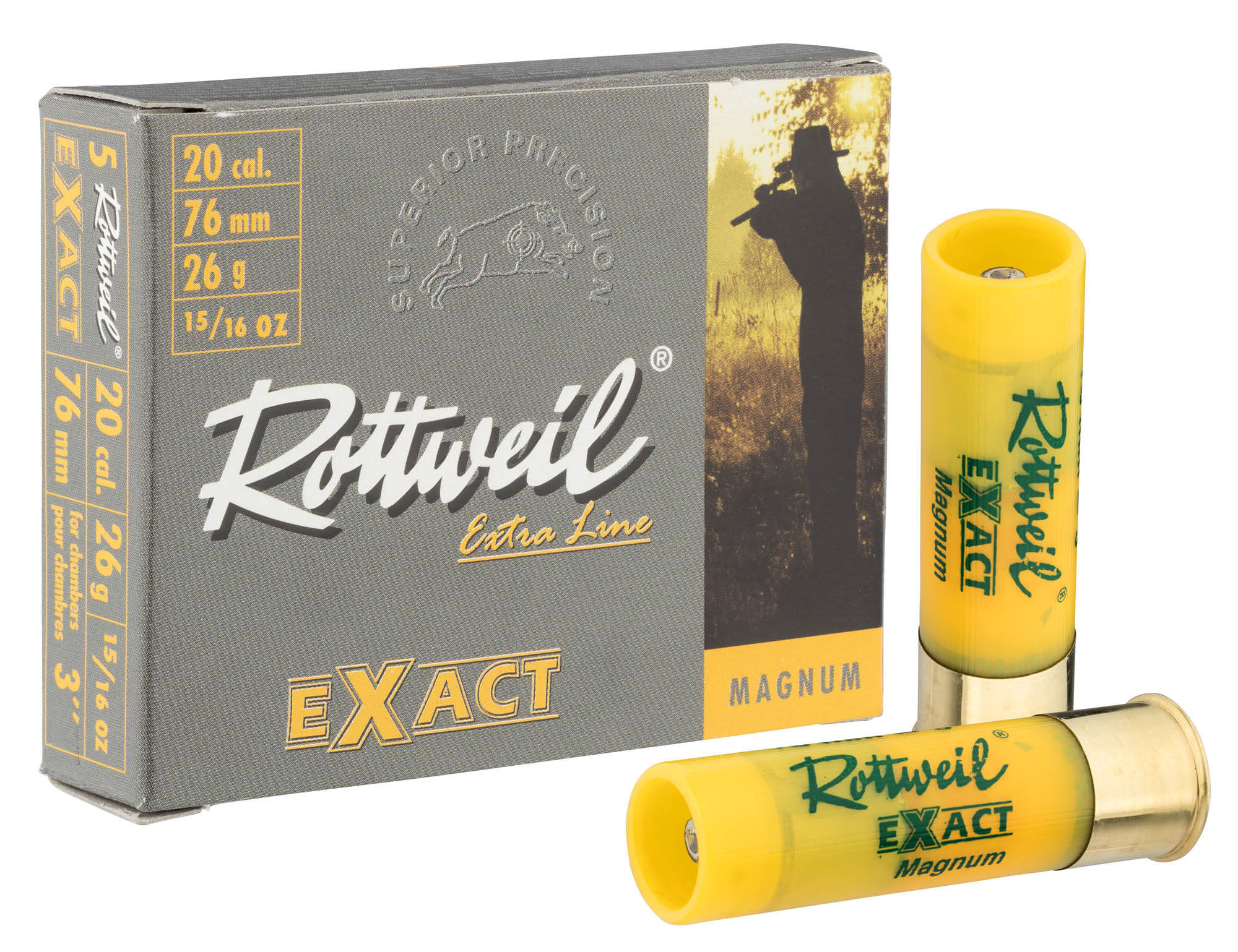 Cartouches Rottweil Exact Magnum - Cal. 20/76