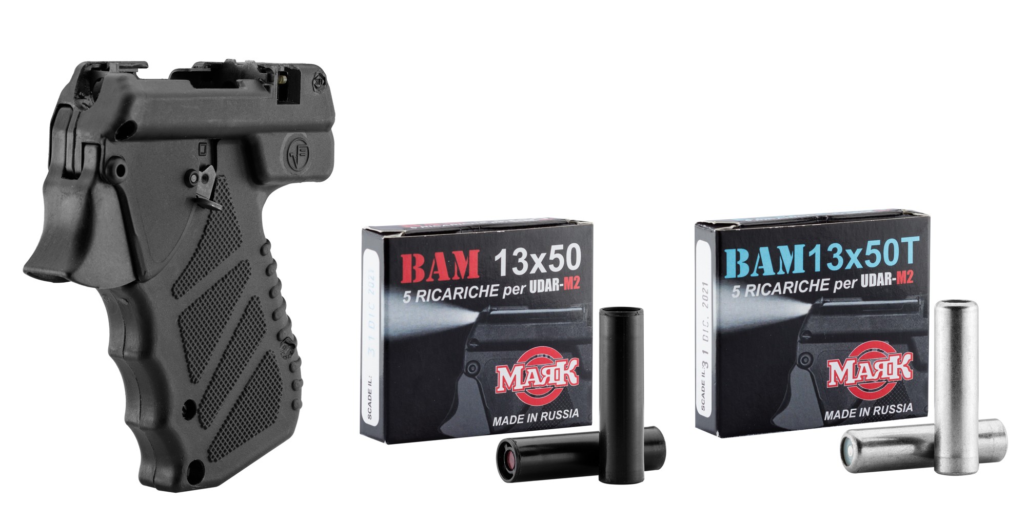 Pack Pistolet Lacrymogène Udar M2 Cal13x50 5 Mun Pepper5